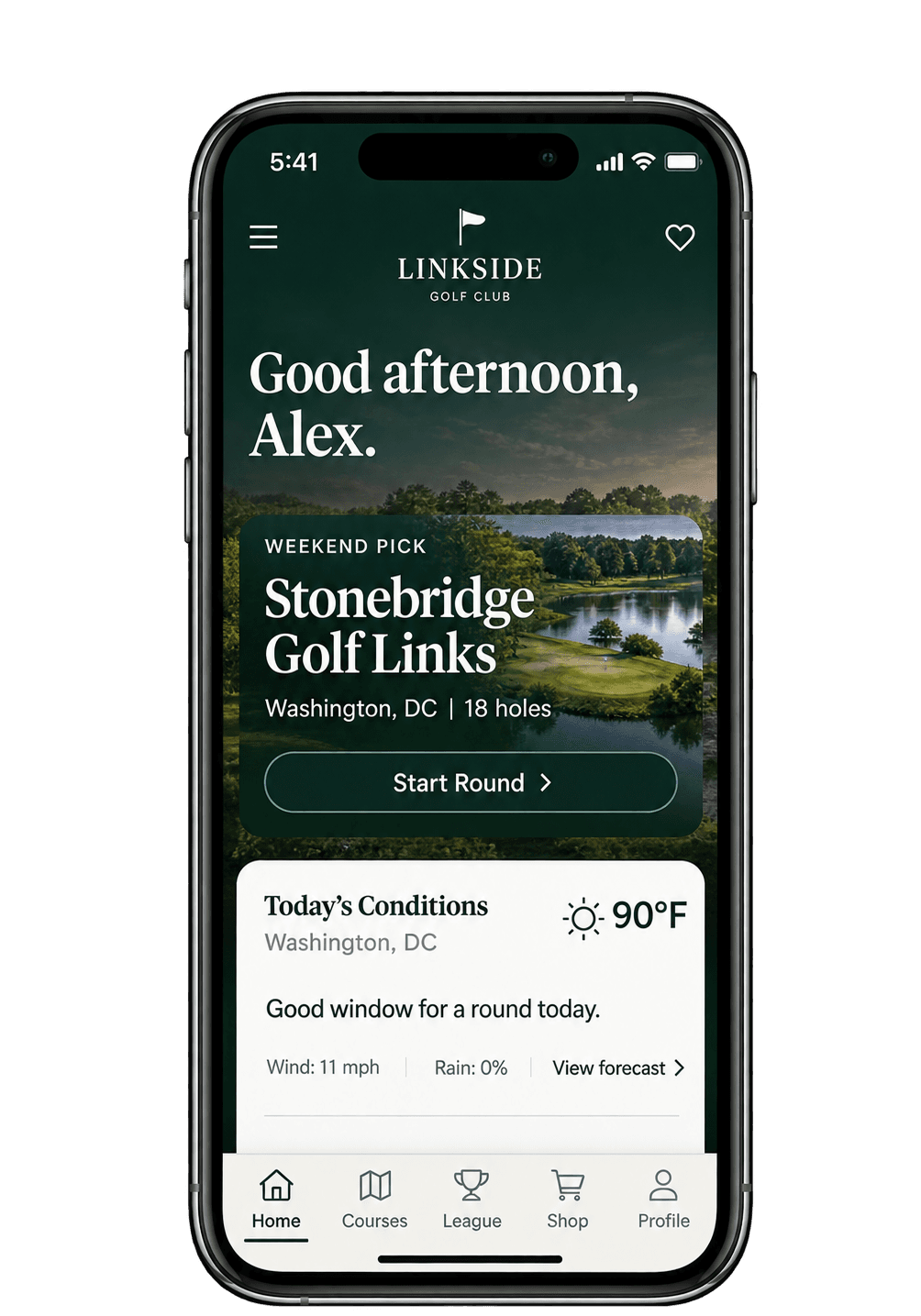 LinkSide Club app preview