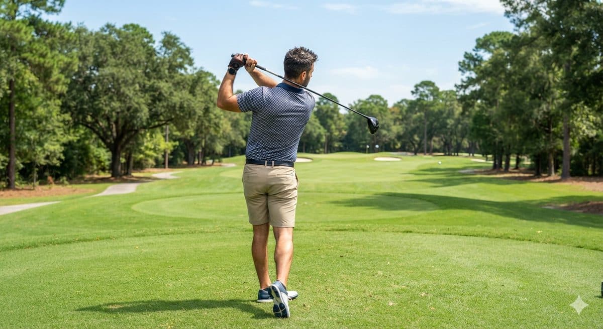 Golfer on the course